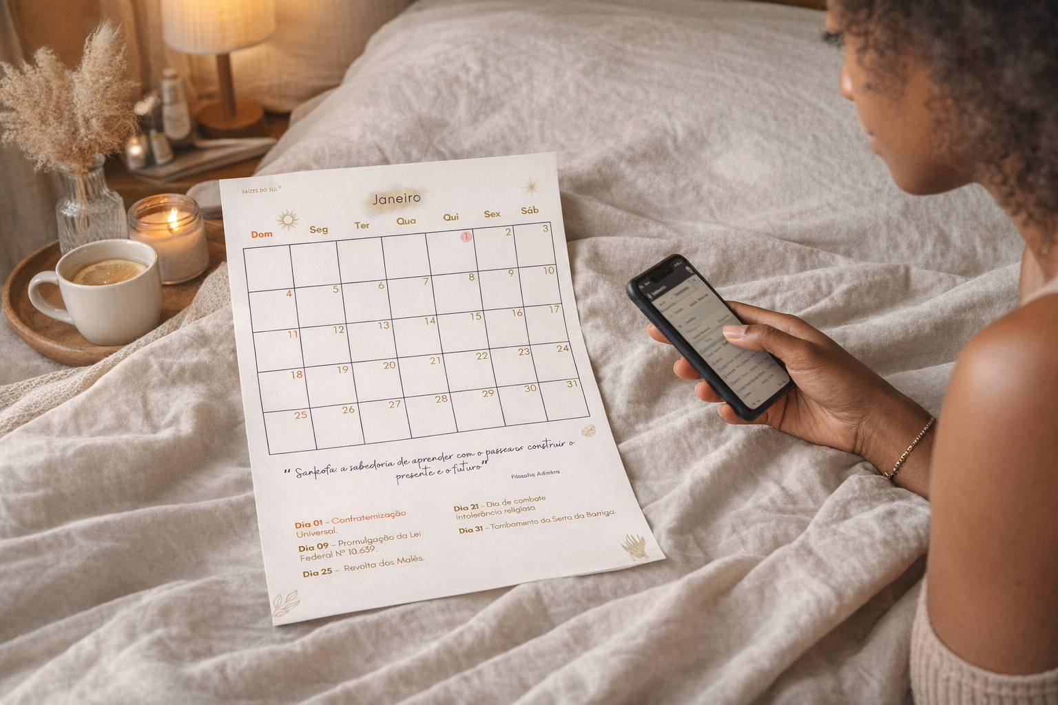 Spread de visão mensal do planner